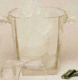 20 Oz. Clear Glass Sterling Ice Bucket (1 Color)