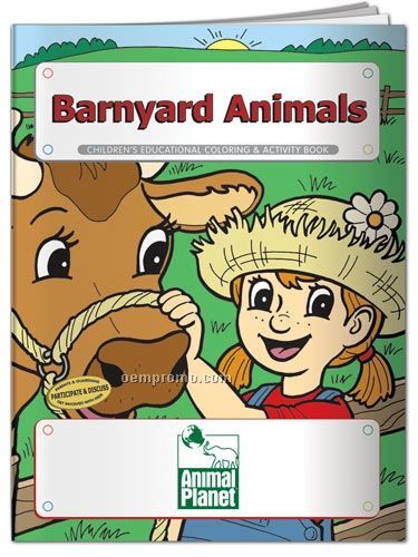 Fun Pack Coloring Book W/ Crayons - Barnyard Animals