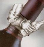 Metalla Ornamental Pewter Pouring Arm Wine Drip Collar