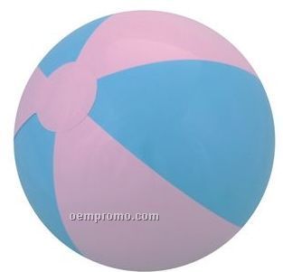 16" Inflatable Two Alternating Color Beach Ball - Blue/Light Blue