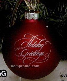 Holiday Greetings Stock Ornament Design Gg (3-1/4")