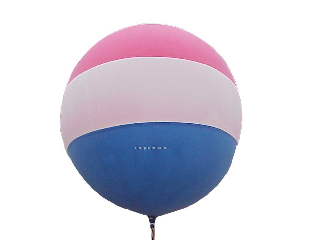 Round Tri-tone Cloudbuster Chloroprene Balloon (5 1/2')