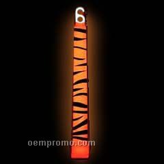 6" Premium Orange Tiger Glow Stick