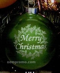 Merry Christmas Stock Ornament Design Hh (3-1/4