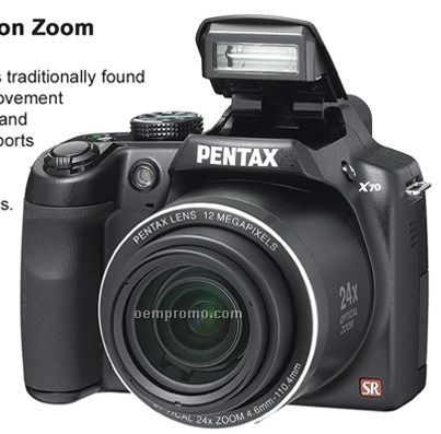 Pentax 12 Mp Ccd Digital Camera W/ 24x Optical Triple Shake Reduction Zoom
