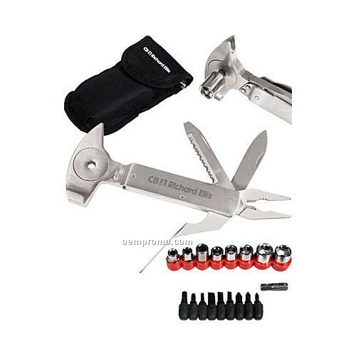 Stainless Steel Hammer Multi-tool Set With Case