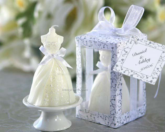 Wedding Gown Candle