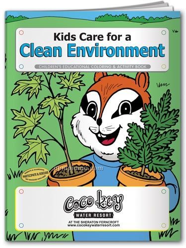 Fun Pack Coloring Book W/ Crayons - Kids Care For A Clean Environment