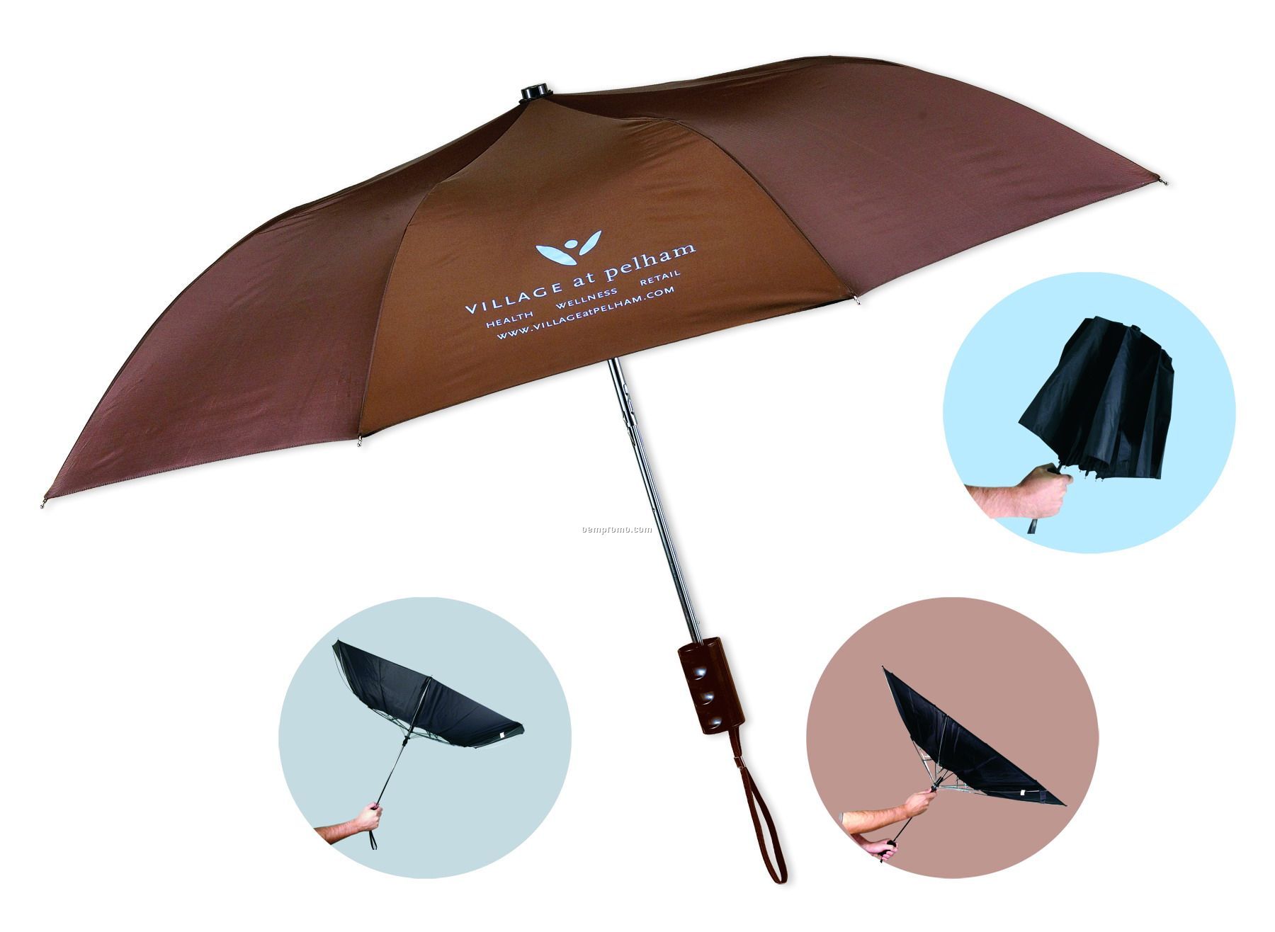 The Revolution Alternating Color Folding Umbrella