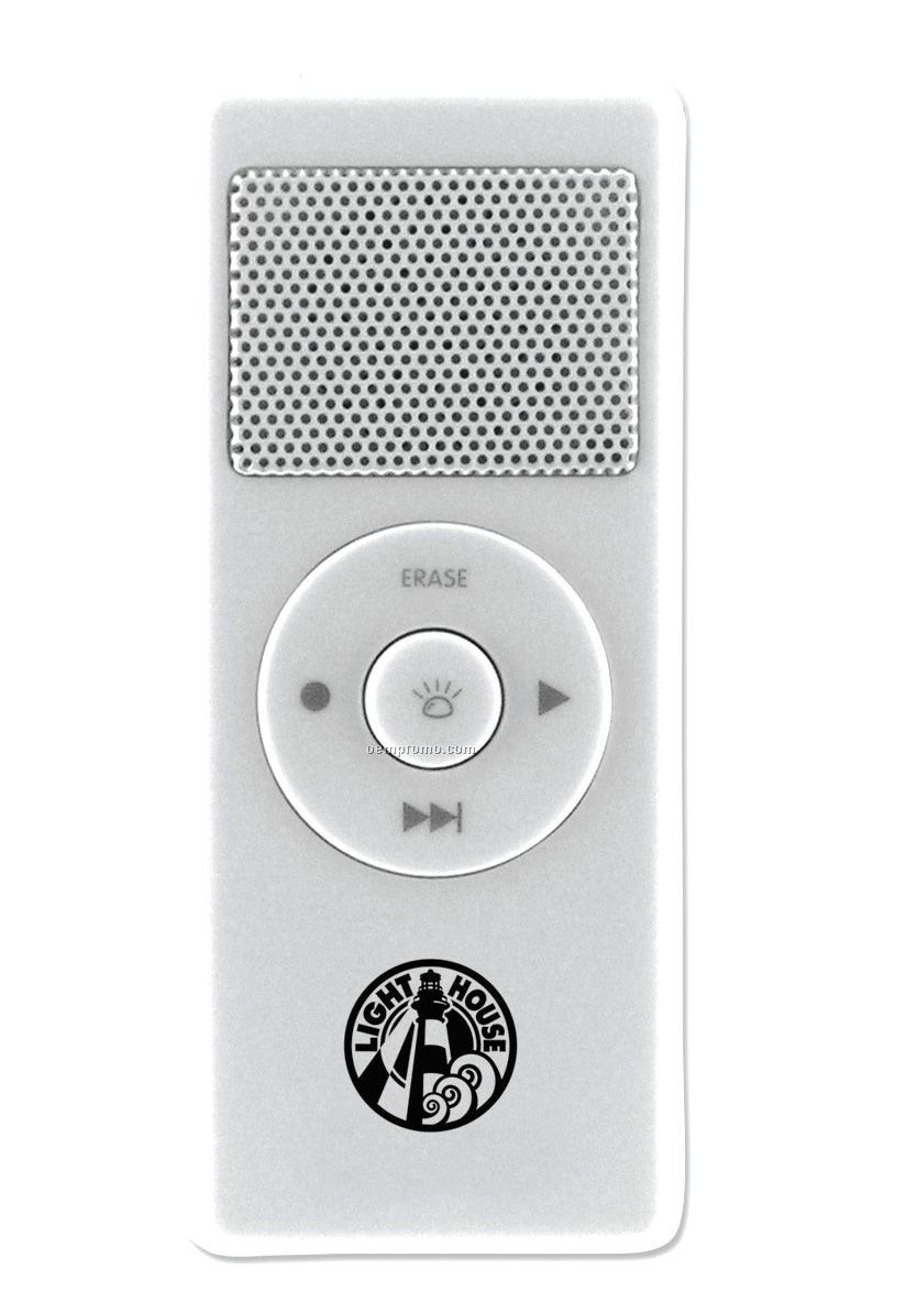 White Flashlight Voice Recorder