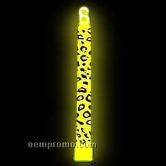 6" Premium Yellow Leopard Glow Stick