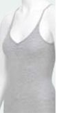 Cotton Spandex Jersey Unitard - 10% Polyester In Heather Gray