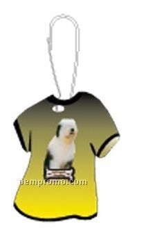 Sheepdog T-shirt Zipper Pull