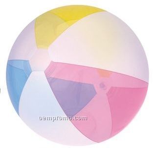 16" Inflatable Opaque Summer Color Beach Ball