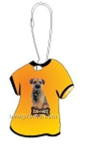 Border Terrier Dog T-shirt Zipper Pull