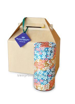 Designer Tea Tin With Rare Whole Leaf Satin Tea Bags In A Gift Box