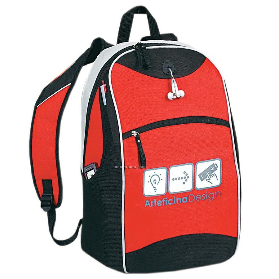 Elite 2 Tone Laptop Backpack With Mesh Bottle Pocket