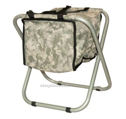 Acu Camouflage Stool W/ Cooler