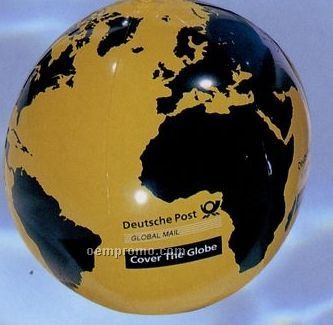 Inflatable Globe Ball - Yellow/ Black / 20