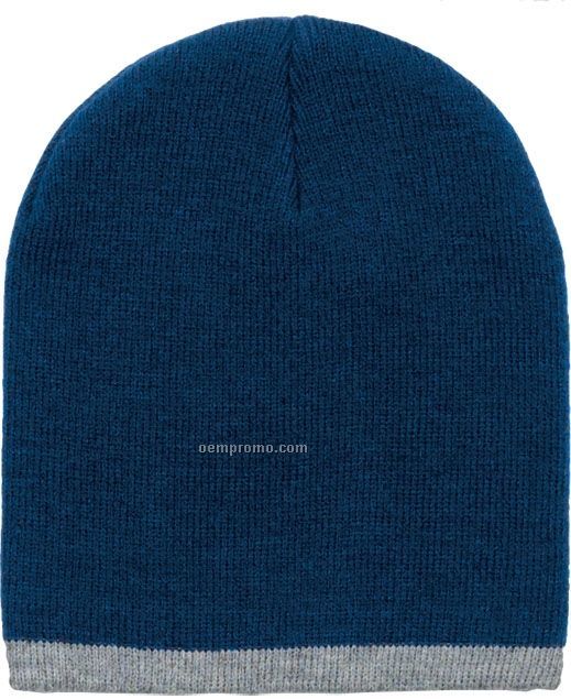 Two Color Beanie Hat (Overseas 6-4 Week Delivery)