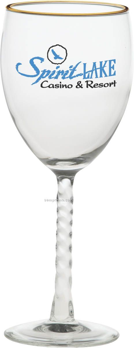 8.5 Oz. Angelique Collection Swirl Stem Wine Glass