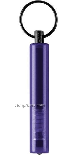 Amethyst Purple Translucent Flashlight Keychain W/ White LED