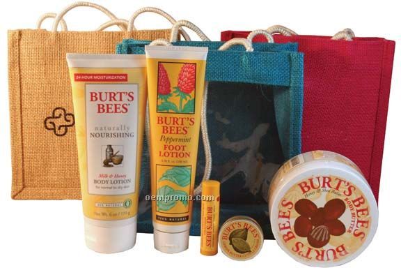 Burt's Bees The Moisture Kit - Medium Jute Bag