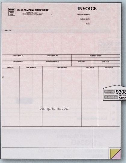 Classic Laser Invoice - Peachtree Compatible (1 Part)