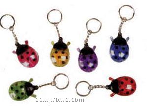 Ladybug Lip Gloss Key Chain