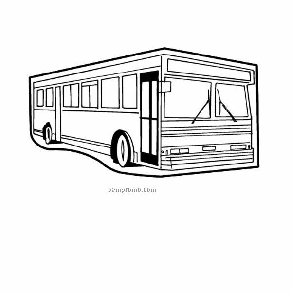 Stock Shape Bus Recycled Magnet (1 13/16
