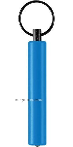 Blue Translucent Flashlight Keychain W/ White LED