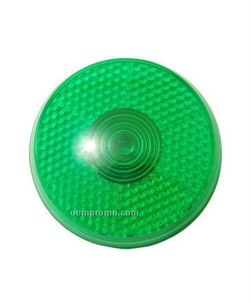 Green Round Light Up Reflector W/ Red LED