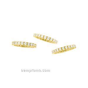 Ladies' 14ky 1 Ct. Tw. Diamond Round Band Ring (Size 7)