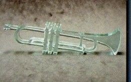 Acrylic Paperweight Up To 16 Square Inches / Trumpet