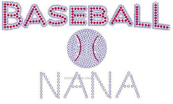 Baseball Nana Rhinestone Transfer
