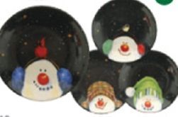 Snowman Specialty Dishes (4 Piece Set)