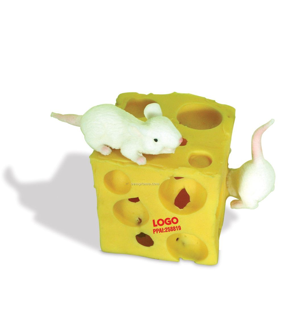 Stretchy Mice And Cheese Toy