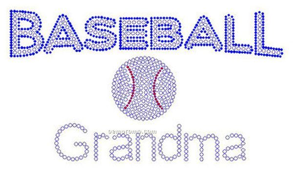 Baseball Grandma Rhinestone Transfer