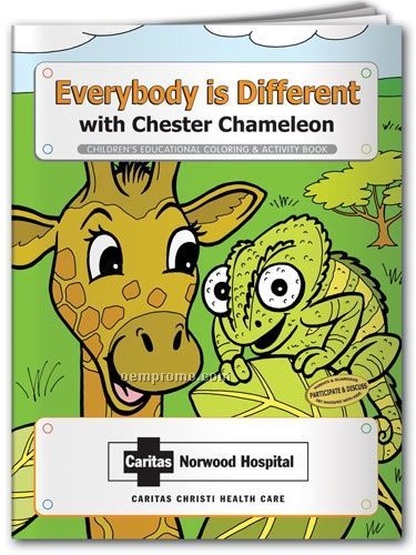 Everybody Is Different W/ Chester Chameleon Crayons & Coloring Book