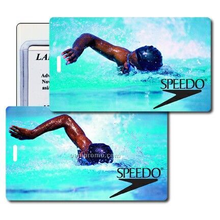 Luggage Tag 3d Lenticular Olympic Swimmer Stock Image (Imprint Product)