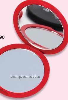 Soft Feel Round Compact Mirror