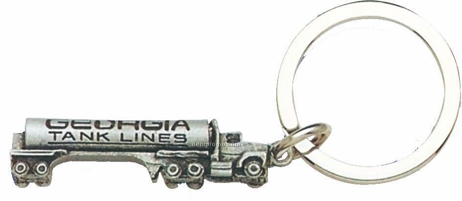 Casted Vehicle Key Tag - Tanker Truck