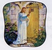 Christ Knocking At The Door Pictorial Fans
