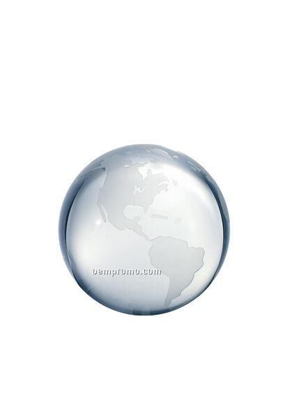 Large World Globe W/ Flat Bottom