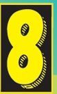Stock Removable Adhesive Auto Numbers - Number 8