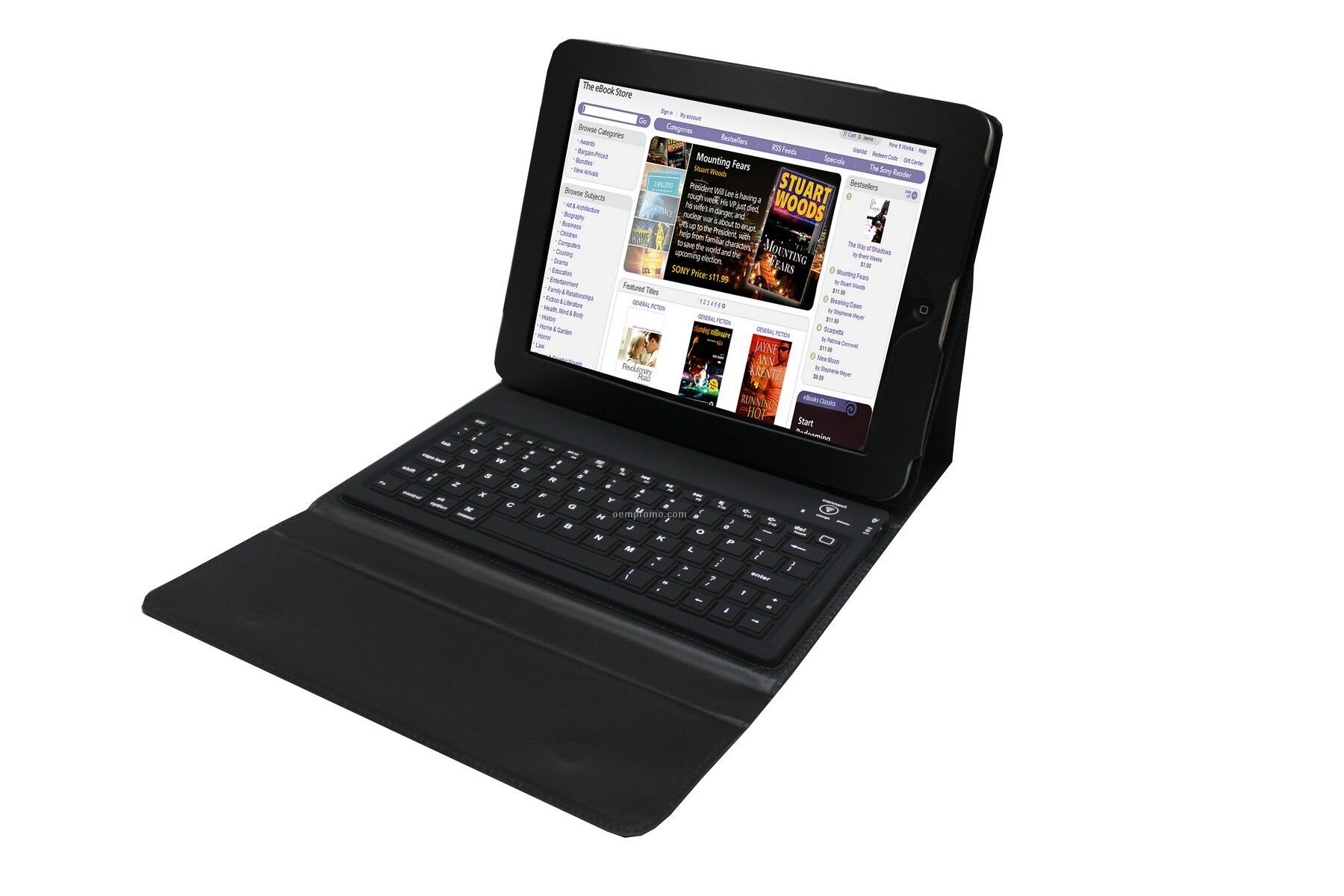 Supersonic Pleather Tablet Wireless Bluetooth Keyboard & Case