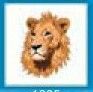 Animals Stock Temporary Tattoo - Lion Head / Right Facing (1.5"X1.5")