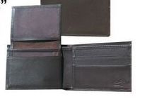 Black Harness Leather Pass Case Billfold