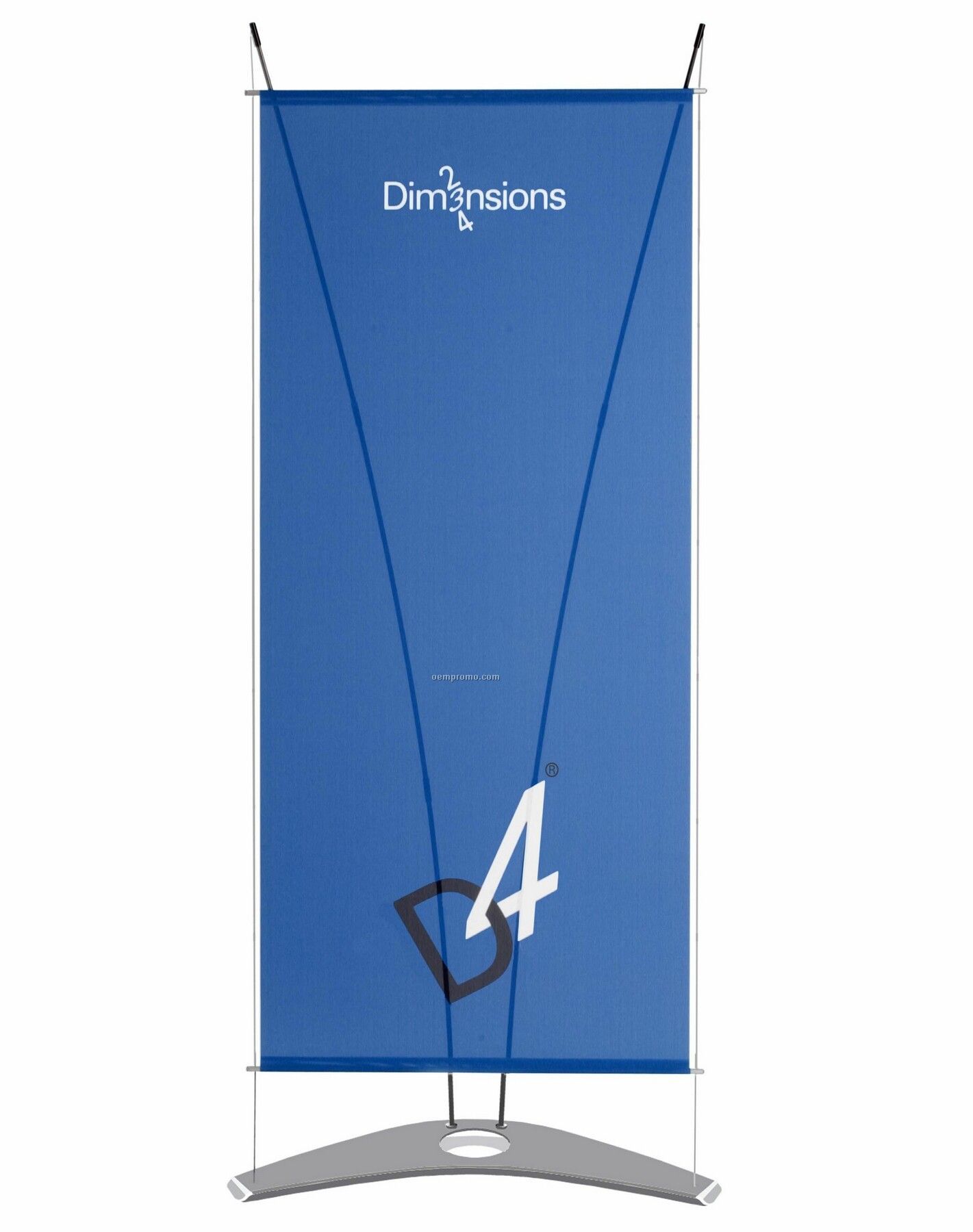 D4 Display System 8' Banner Stand W/Graphic (Dye Sub) And Travel Bag