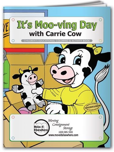 Fun Pack Coloring Book W/ Crayons - It's Moo-ving Day With Carrie Cow